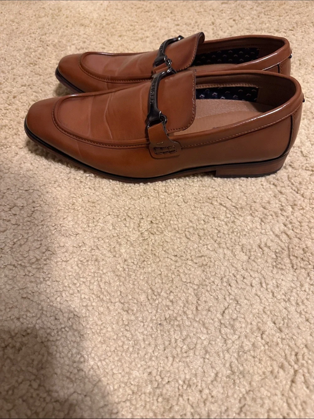 Tommy Hilfiger Men's Tan Leather Bit Loafers